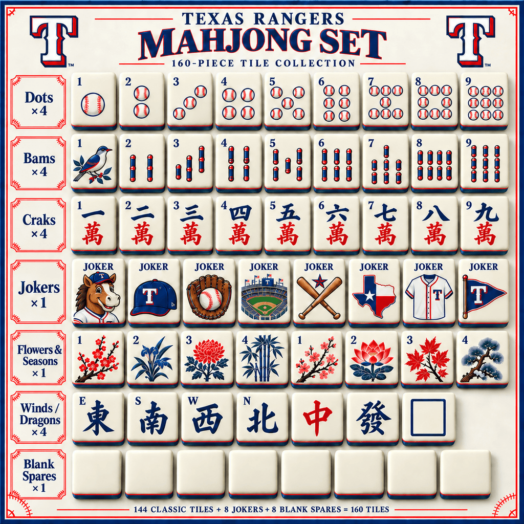 Premium TXG Mahjong Tiles Set PVNA